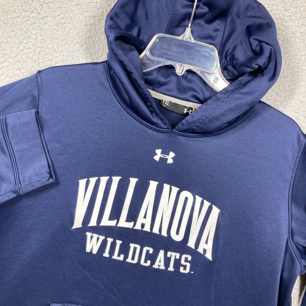 Villanova University Wildcats Hoodie YOUTH XL Blue‎ Pullover Sweatshirt --FLAWS